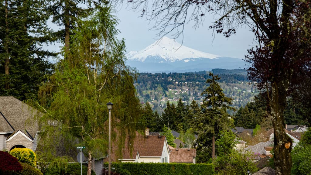 View of Mt Hood from West Linn