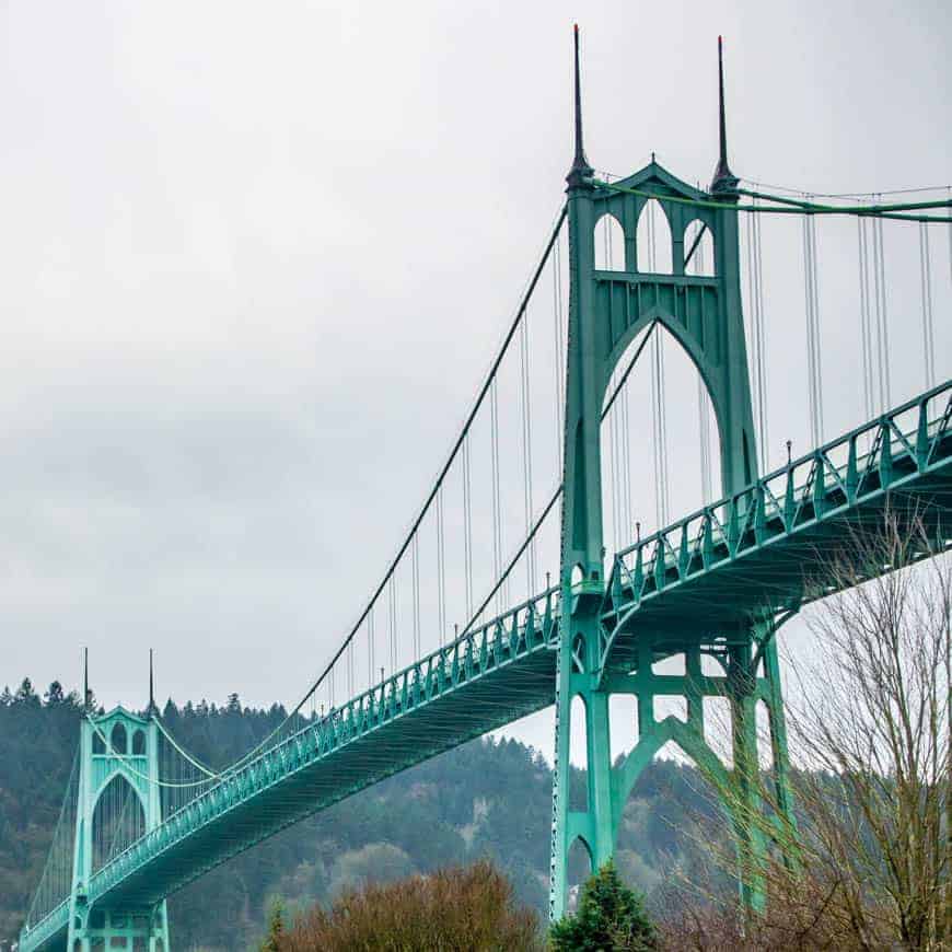 North Portland St. Johns Suspension Bridge