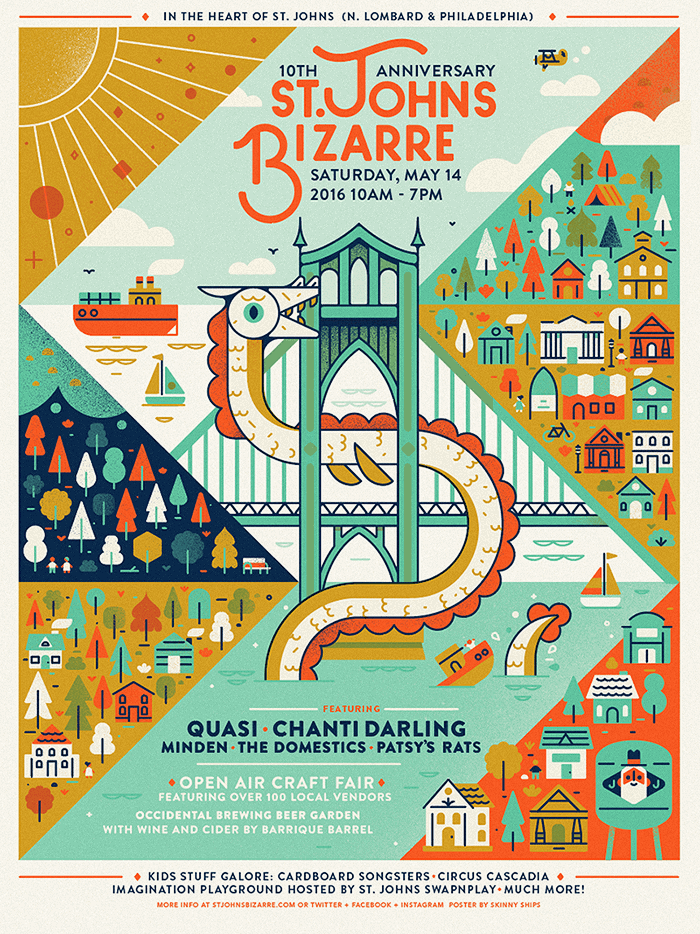 St. Johns Bizzarre Parade 2016 Poster